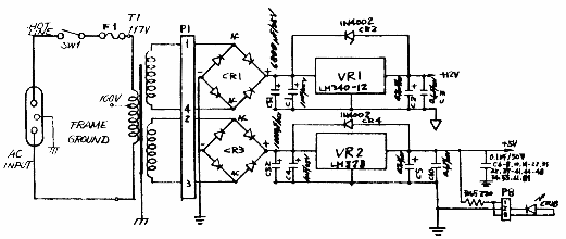 [Power supply schematic]