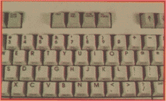 [C128 keyboard - middle special keys]